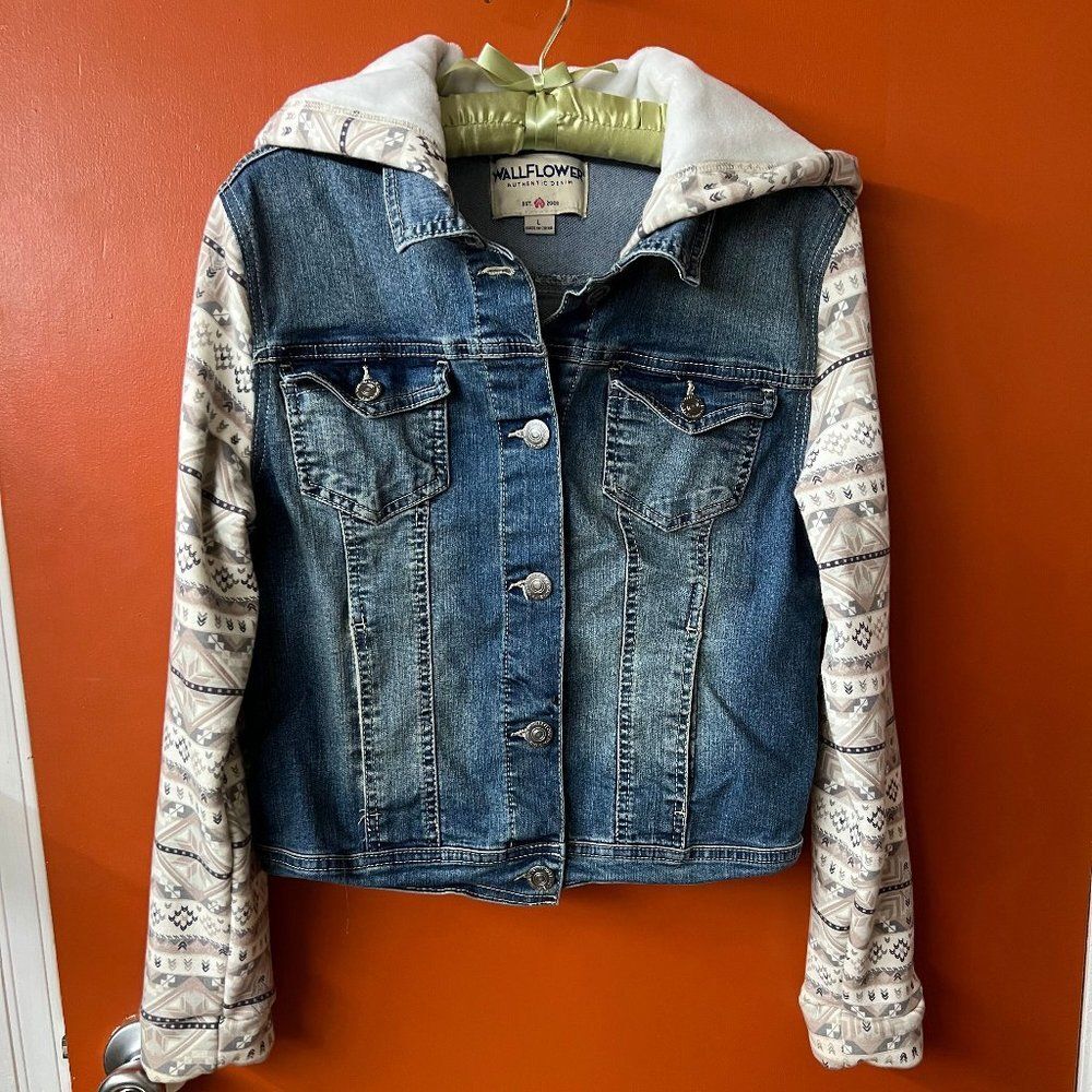 Denim and fleece jacket Size L